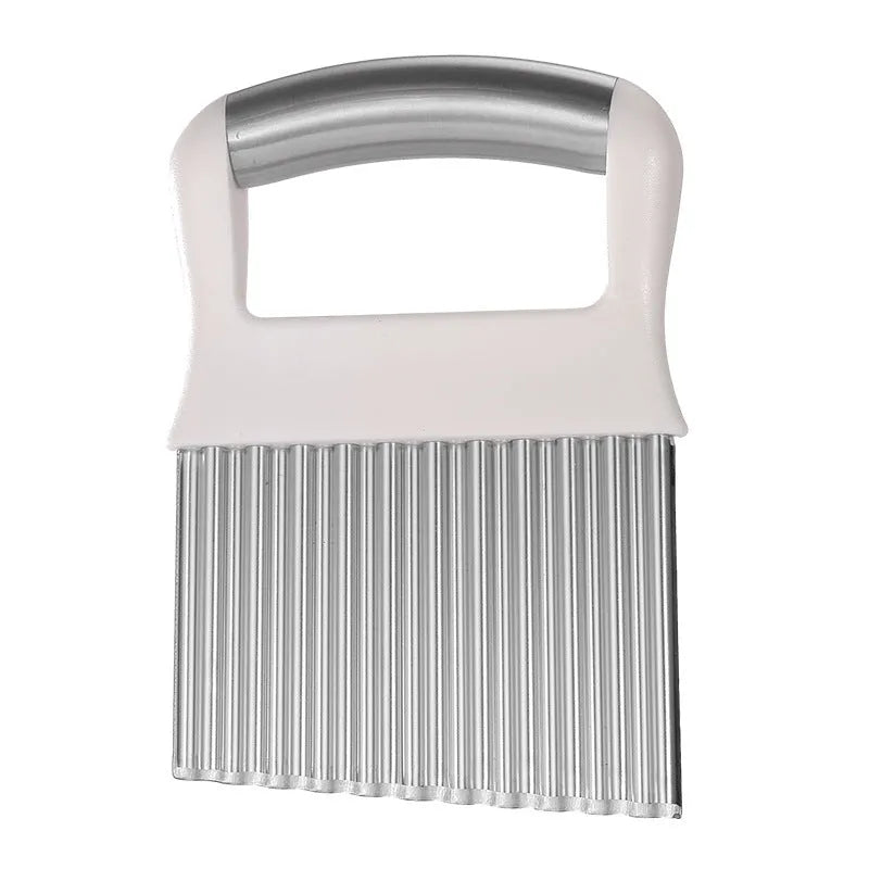 Stainless steel potato wave knife with wavy blade for slicing vegetables