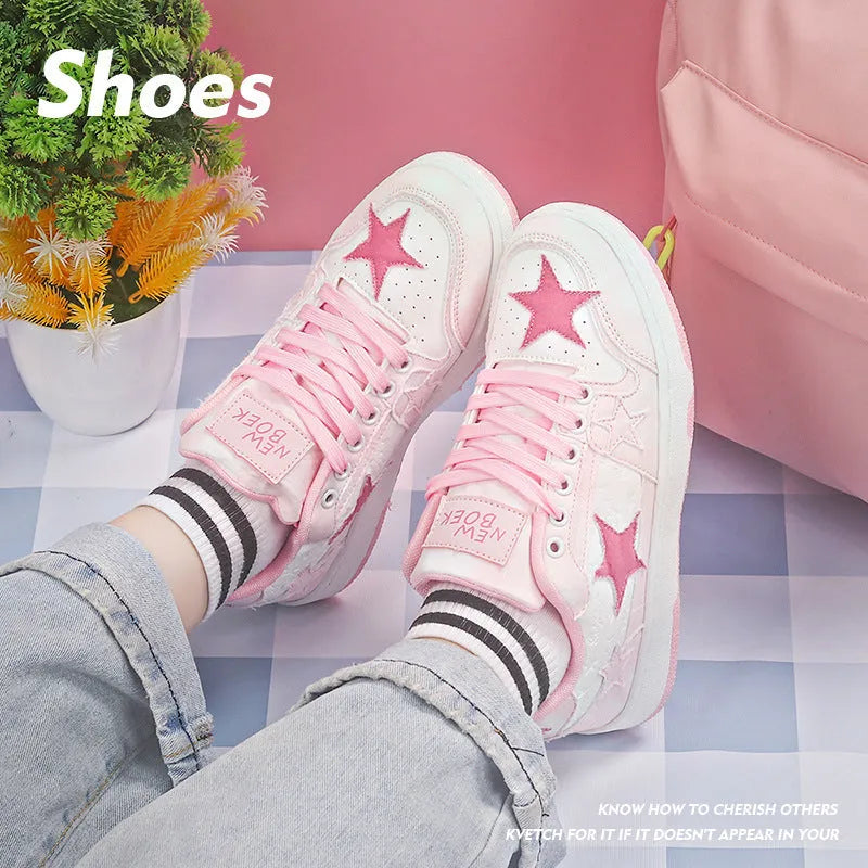 Korean-style unisex skateboard shoes in denim canvas with rubber soles