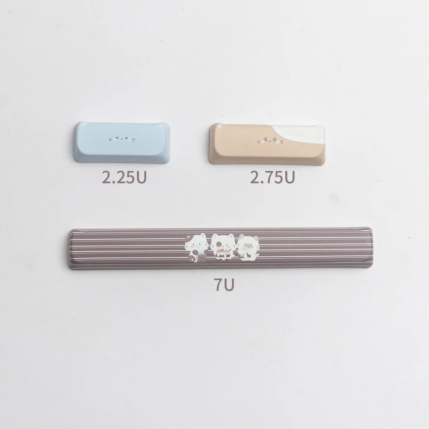 Sea Salt Cat character design PBT keycaps for mechanical keyboards with sublimation printing