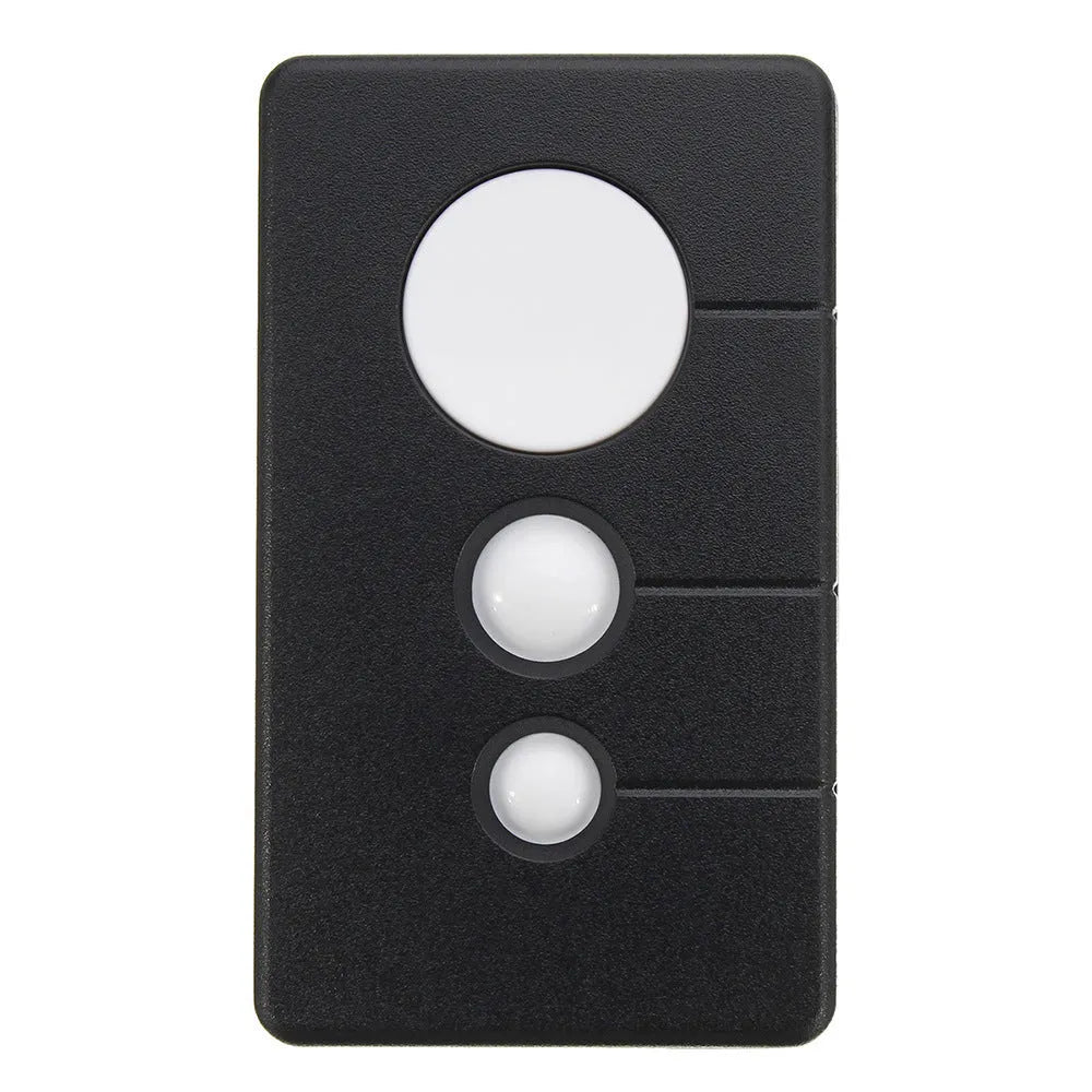 Black three-key garage door remote control for Chamberlain/LiftMaster openers