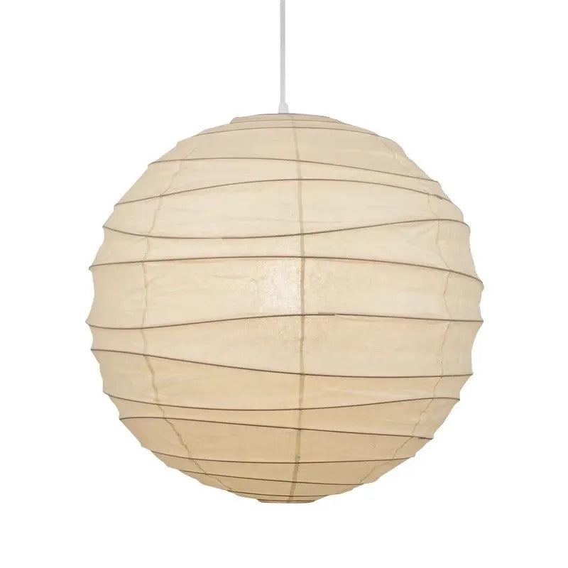 Japanese-style rice paper chandelier ceiling light in 30cm and 45cm diameters