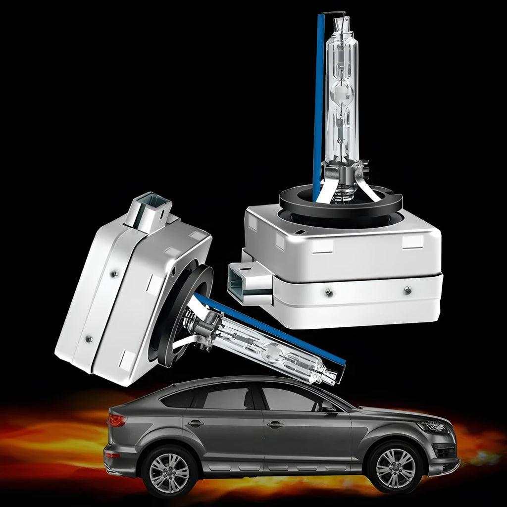 Automotive Xenon HID replacement bulb with aluminium alloy shell and quartz lampshade for D1S D1R systems