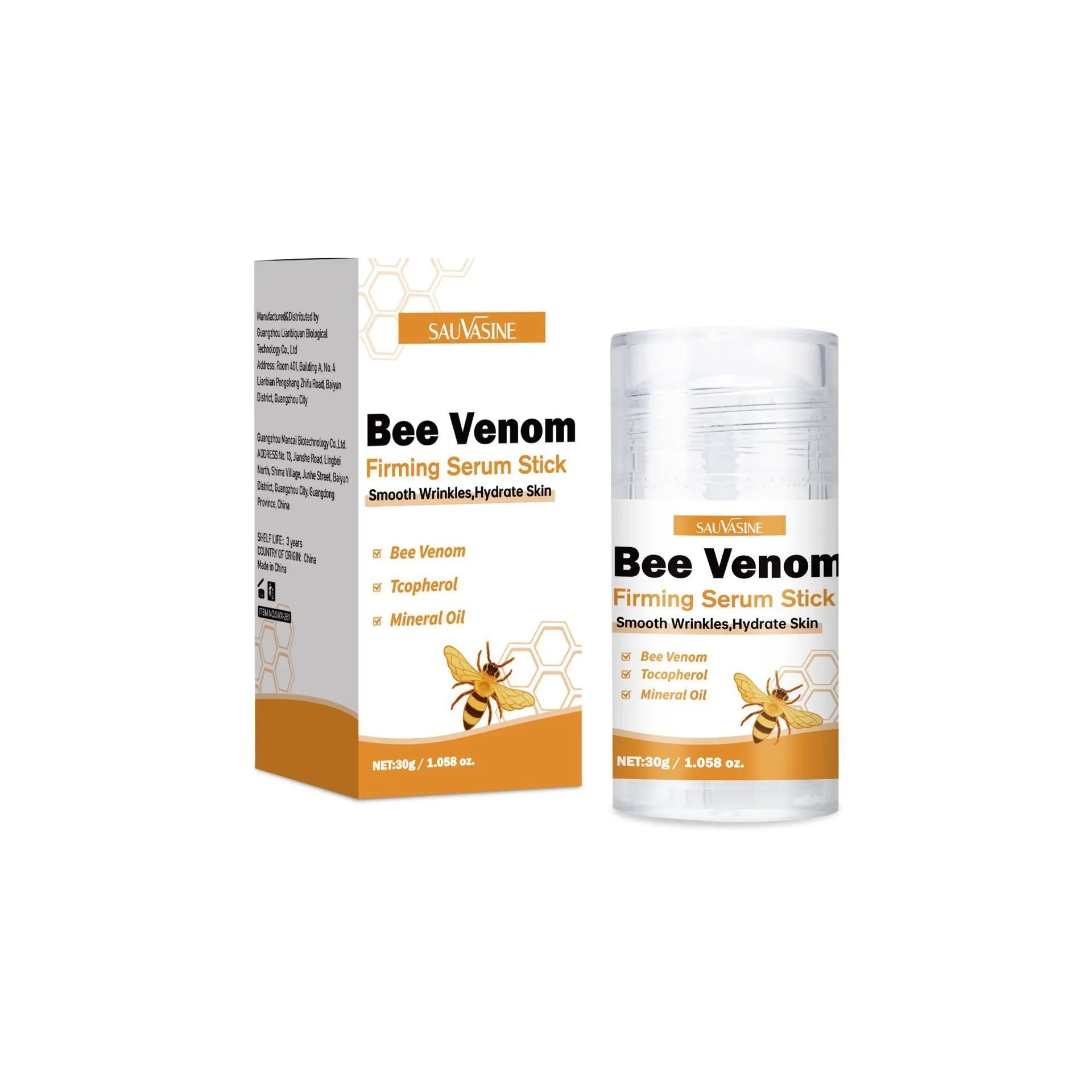 30g unisex firming skin care essence stick for face and neck application.