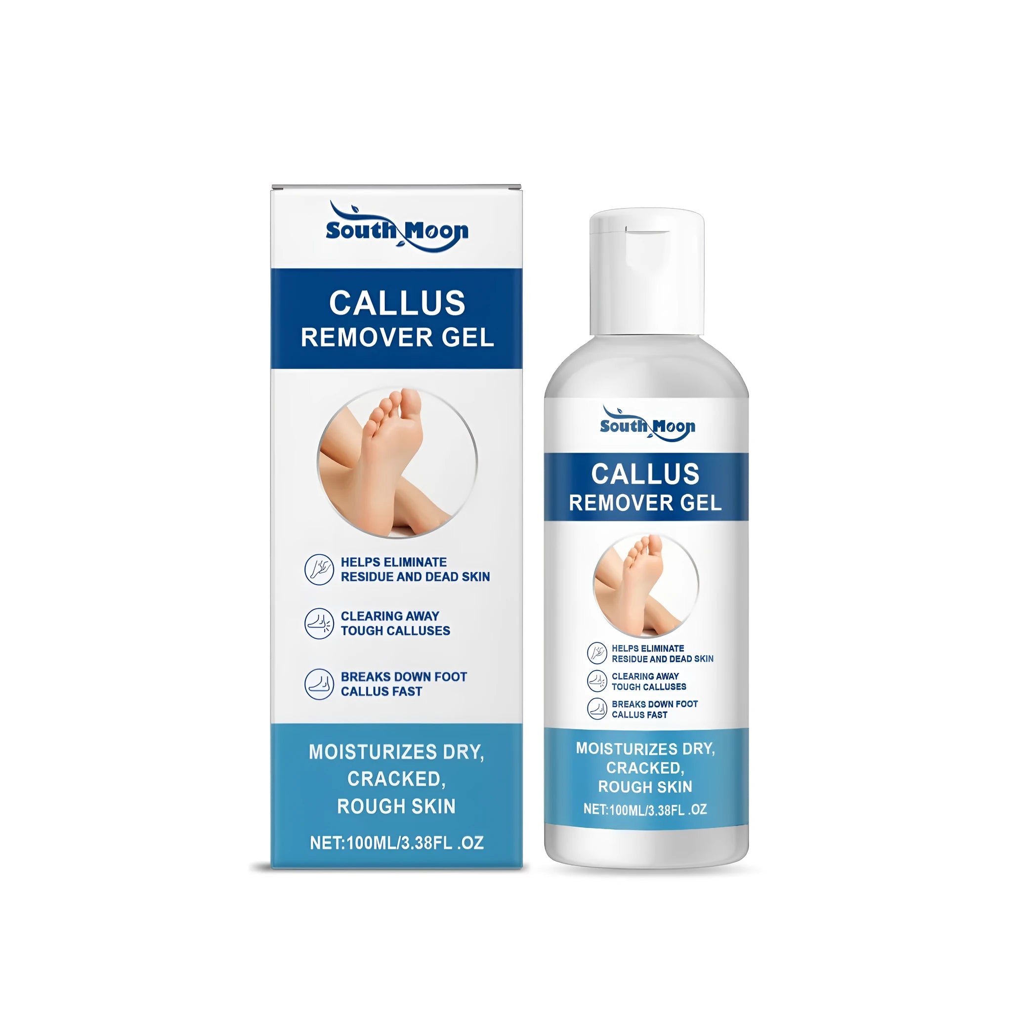 100g tube of professional callus remover gel for feet and hands with tea tree oil.