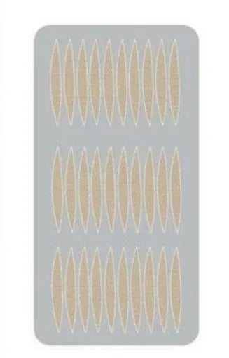 No glue eyelid sticker box showing three size options L, M and S for temporary eyelid support