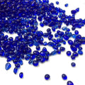 Sea blue round glass sand beads 3-6mm in a 500g pack for fish tank landscaping and vase decoration
