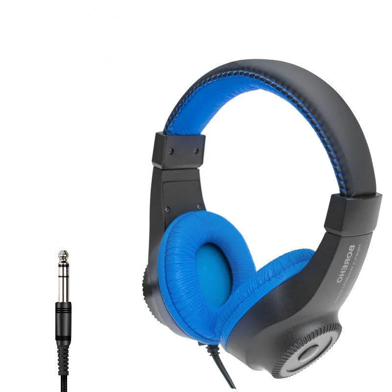 Electric piano headphones with 6.5mm plug in black, 40mm driver, 2.1m cable