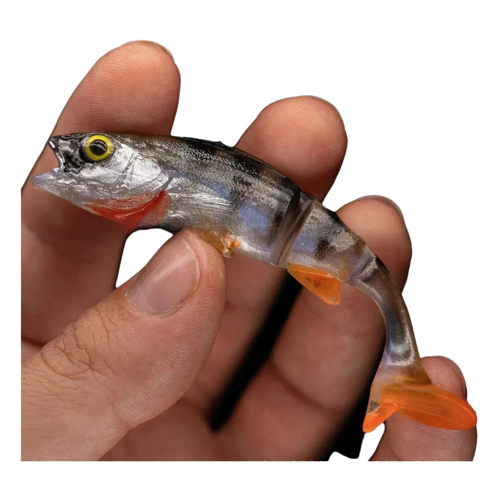 T-tail catfish scissors sea fishing soft plastic lure with fish colour pattern