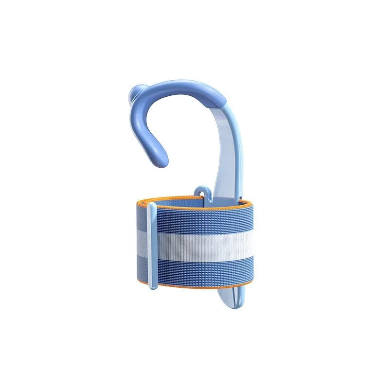 Blue anti-hook wrist brace and pen control corrector set for children's handwriting training