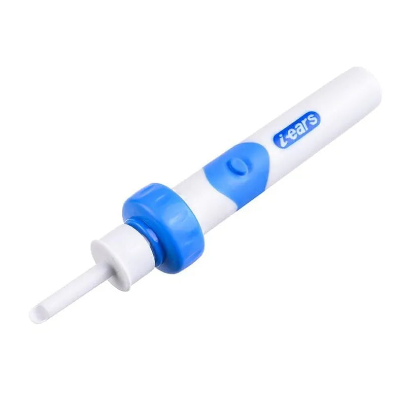 Electric ear scoop ear cleaner with soft silicone tips for home ear cleaning