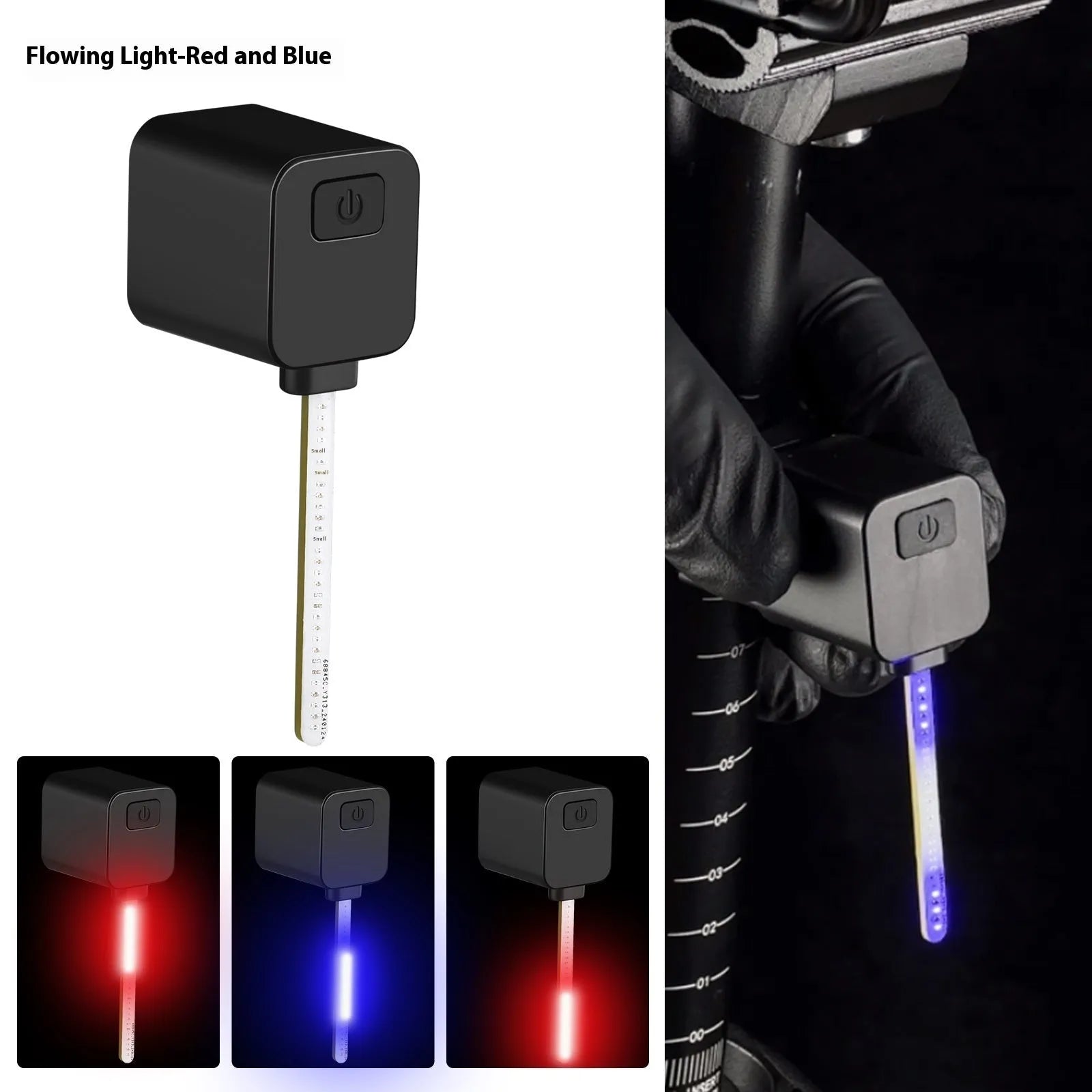 Bicycle taillight safety indicator lamp with multiple flashing modes for night riding
