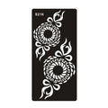 Hollow geometric tattoo template sticker on water transfer paper in Southeast Asian style