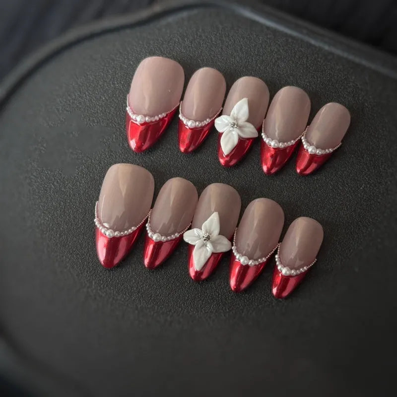 Oval-shaped plastic armour costume with French flower pattern for cosplay in sizes XS to L