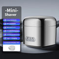 Silver Ice Cube Shaver portable rechargeable electric shaver with stainless steel and ABS body