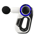 White full body vibration massager with 6 massage heads and touch screen control