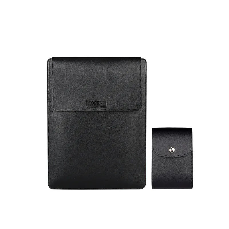 Royal Blue waterproof PU leather notebook liner bag for 13.3 to 15.4 inch laptops