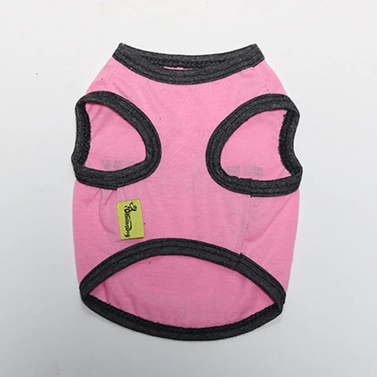 Cotton printed security small dog pet vest in casual style, available in multiple colours and sizes.
