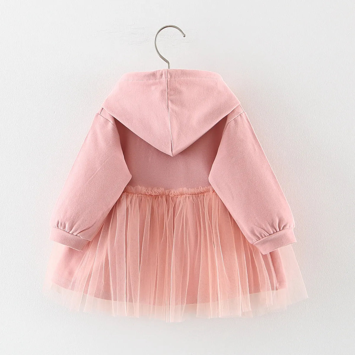 Girls baby dress and skirt set in pink and yellow, cotton blend, sizes 70-100cm available