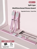 Purple and pink multifunctional split supine board ski machine trainer for fitness exercises