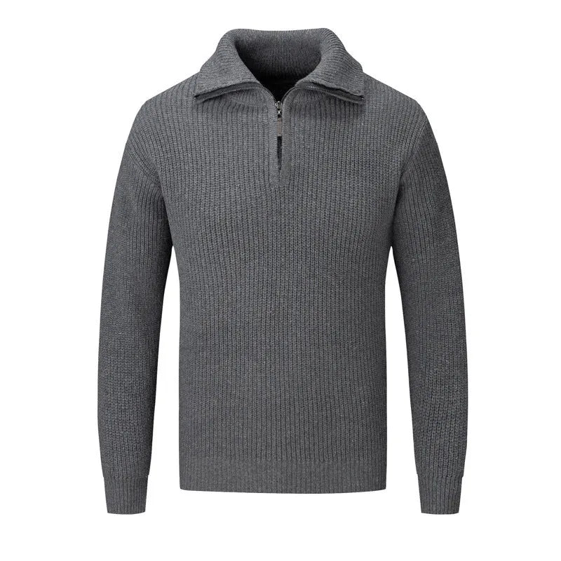 Men's slim fit pullover jumper in loose autumn winter style available in multiple solid colours