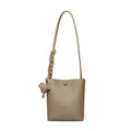Women's soft genuine leather phone crossbody bag square vertical shape black colour multilayer single shoulder strap