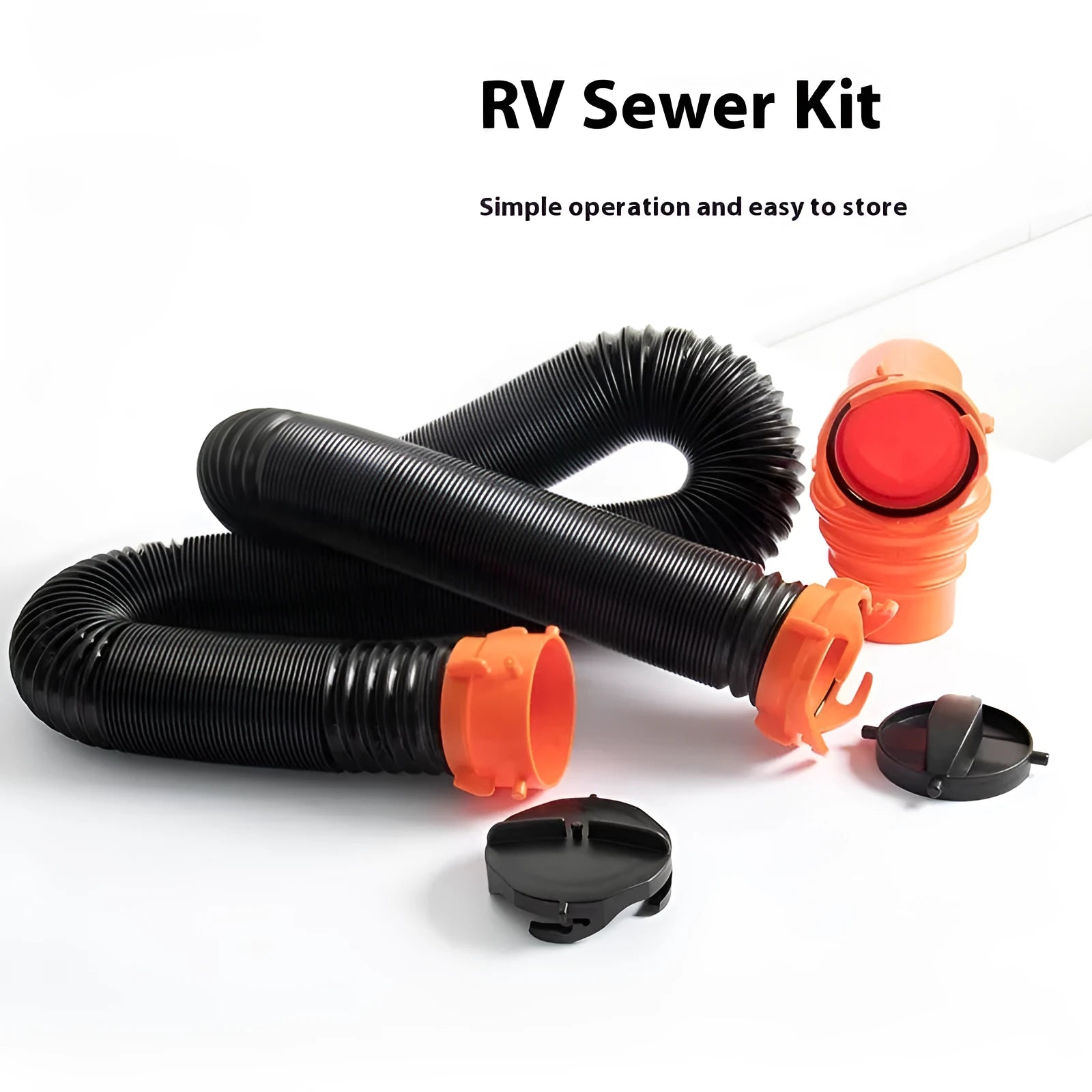 90-degree sewage hose rotary elbow joint for caravan waste water systems