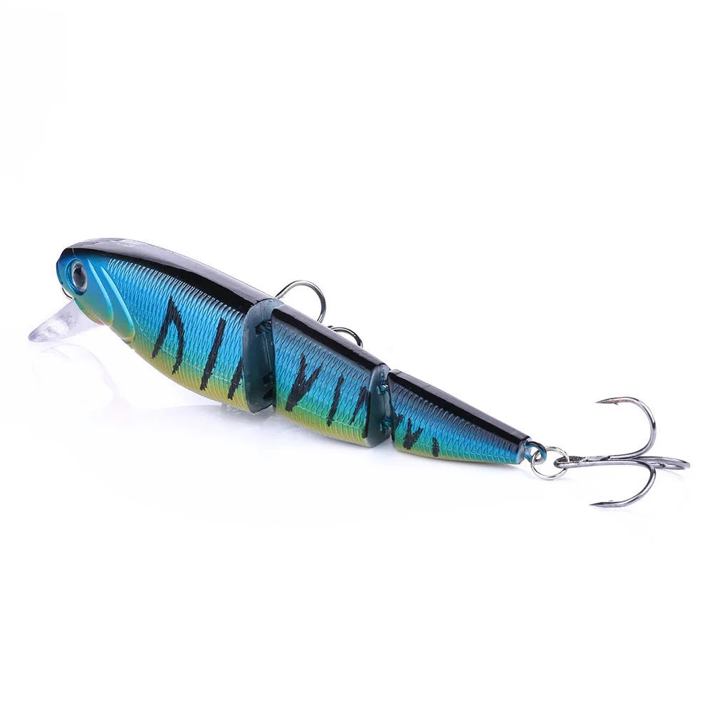 Multi-section hard fishing bait lure 10.5cm 15g ABS plastic with size 6 hook