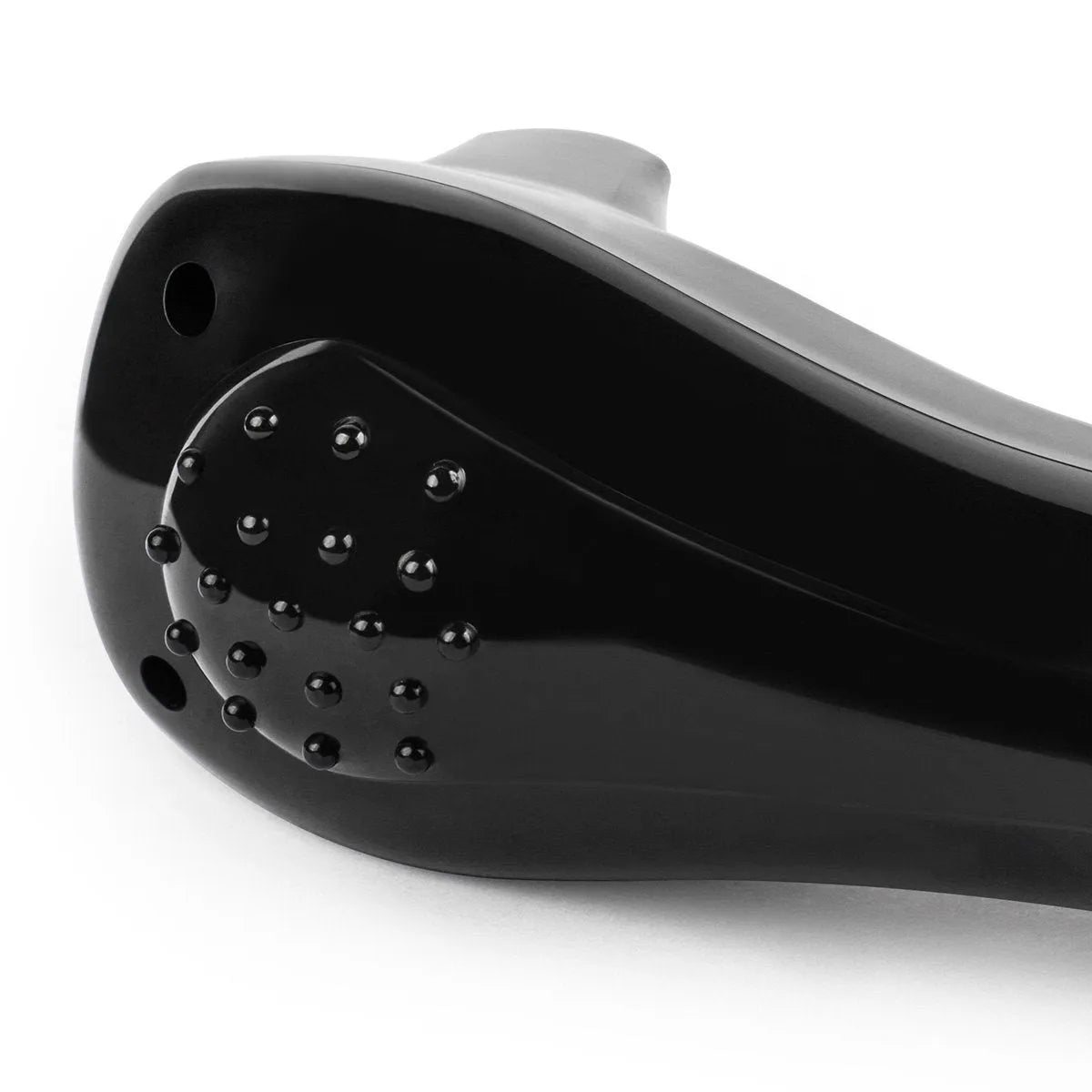 Black folding body electric shaver for portable hair removal.
