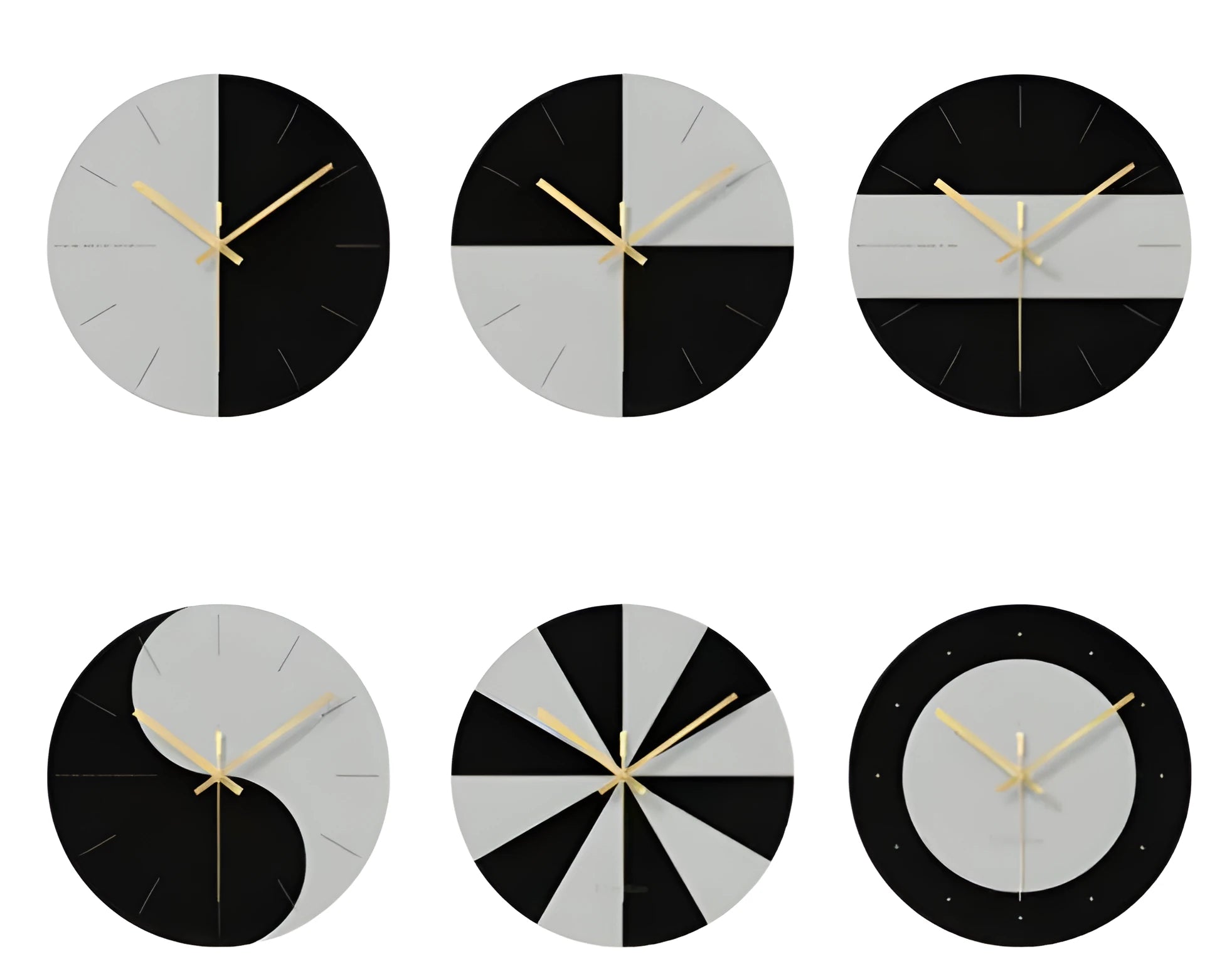 Minimalist transparent wall clock with tempered glass face measuring 29.5cm in diameter