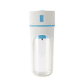 Wireless USB rechargeable electric juicer blender with 400ml capacity in blue, PC food-grade plastic liner