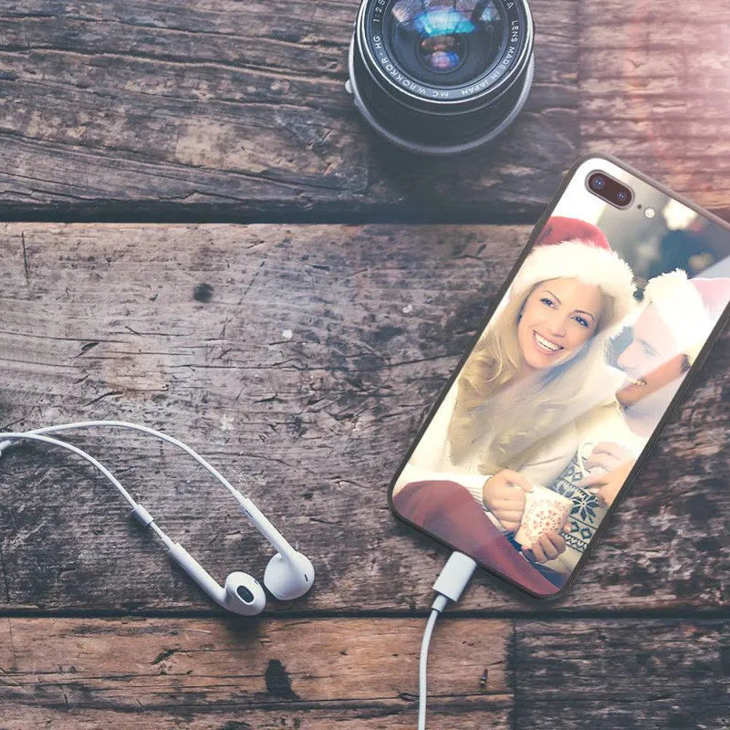 A slim, patterned phone case compatible with various Apple iPhone models, showing a raised edge around the camera.