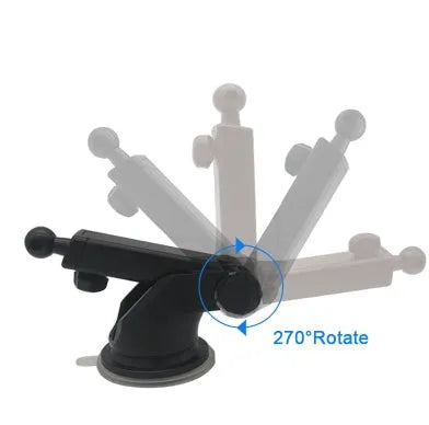 Universal car navigation phone bracket with telescopic adjustable rod and mounting base