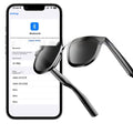 Black AI Smart Glasses with Bluetooth audio and UV protection lenses