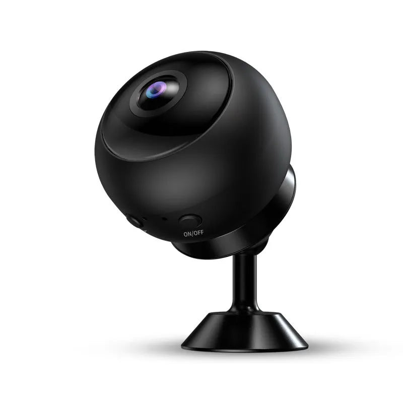 White or black 1080p wireless WIFI surveillance camera with a 3.6mm lens on a compact ABS plastic housing.
