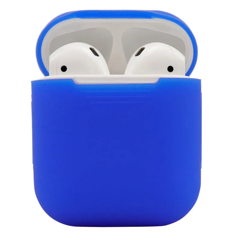 Silicone protective case for Apple AirPods 2 wireless earbuds in multiple colour options