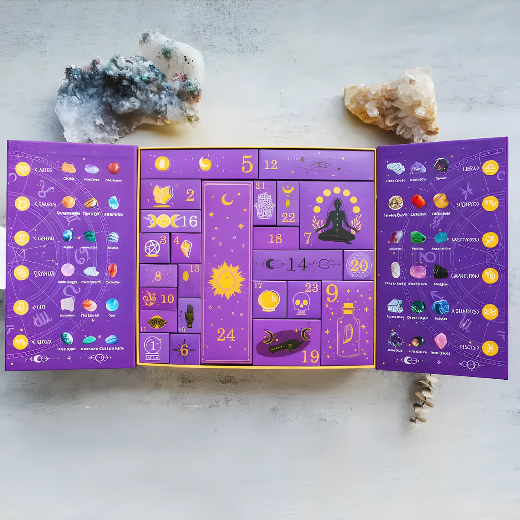 Crystal Halloween paper countdown gift box measuring 33.5cm wide with emotion cultivation activities