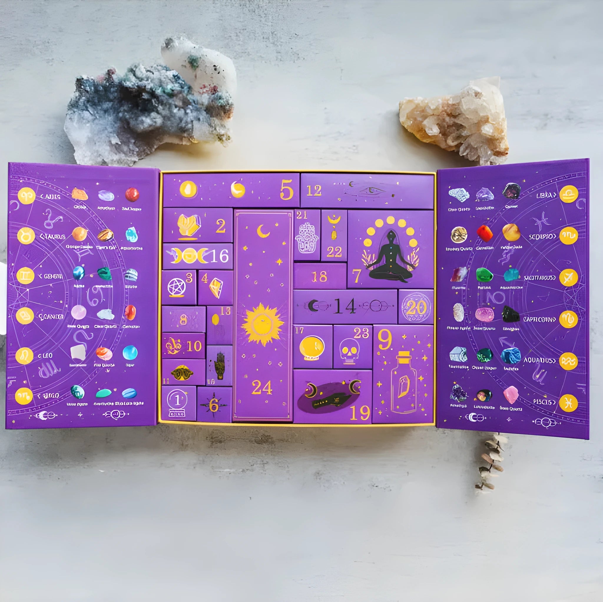 Crystal Halloween paper countdown gift box measuring 33.5cm wide with emotion cultivation activities
