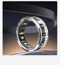 Diamond inlaid smart ring for finger wearing with blood oxygen monitoring display