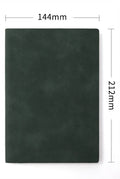 Soft noodle sheep imitation leather buckle notepad A5 with 80gsm Beige Dao Lin paper in black