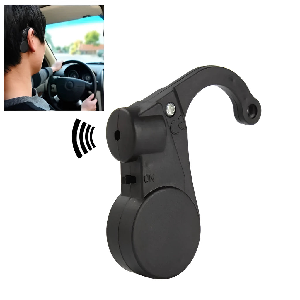 Black plastic sleepy reminder and sitting position alarm for driver drowsiness and student posture alert