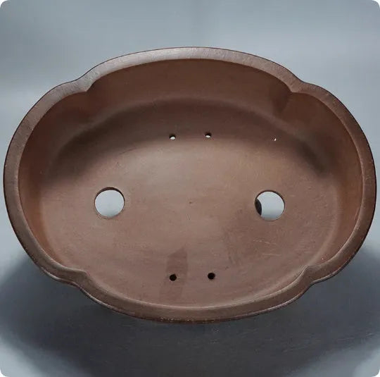Classical purple clay flower pot for indoor plants with dimensions 50x39x16cm