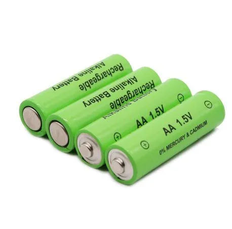 AA size alkaline rechargeable battery labelled 3000mAh 1.5V