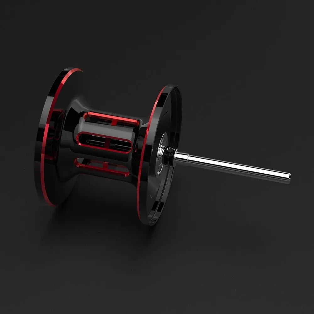 Drip wheel fishing reel showing left-hand and right-hand wheel specifications alongside the included fishing vessel.