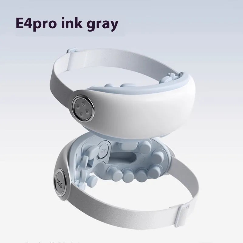 Bluetooth rechargeable steam eye mask in purplish grey colour with hot compress function