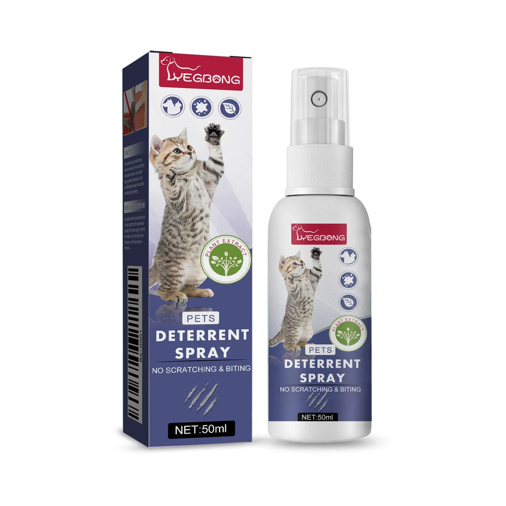 50ml pet repellent spray bottle for deterring scratching of furniture and doors