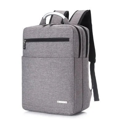 Hemp yarn calendered fabric shoulder computer bag for business notebook in four colours