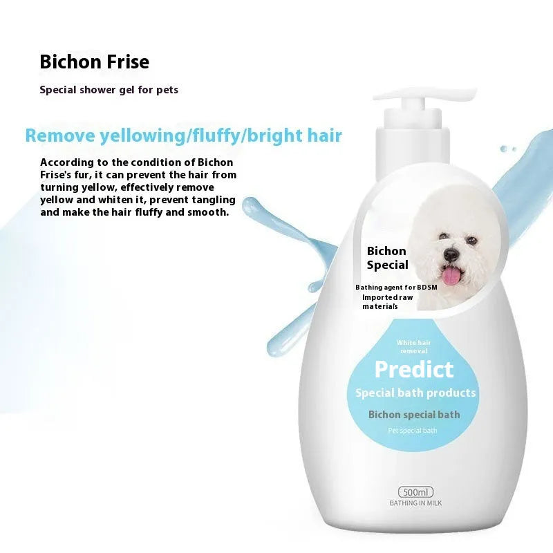 Pet dog cat shower gel deodorising wash 200-500ml bottle with breed option label