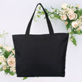 Green print canvas shoulder bag tote for women with zipper closure on white background