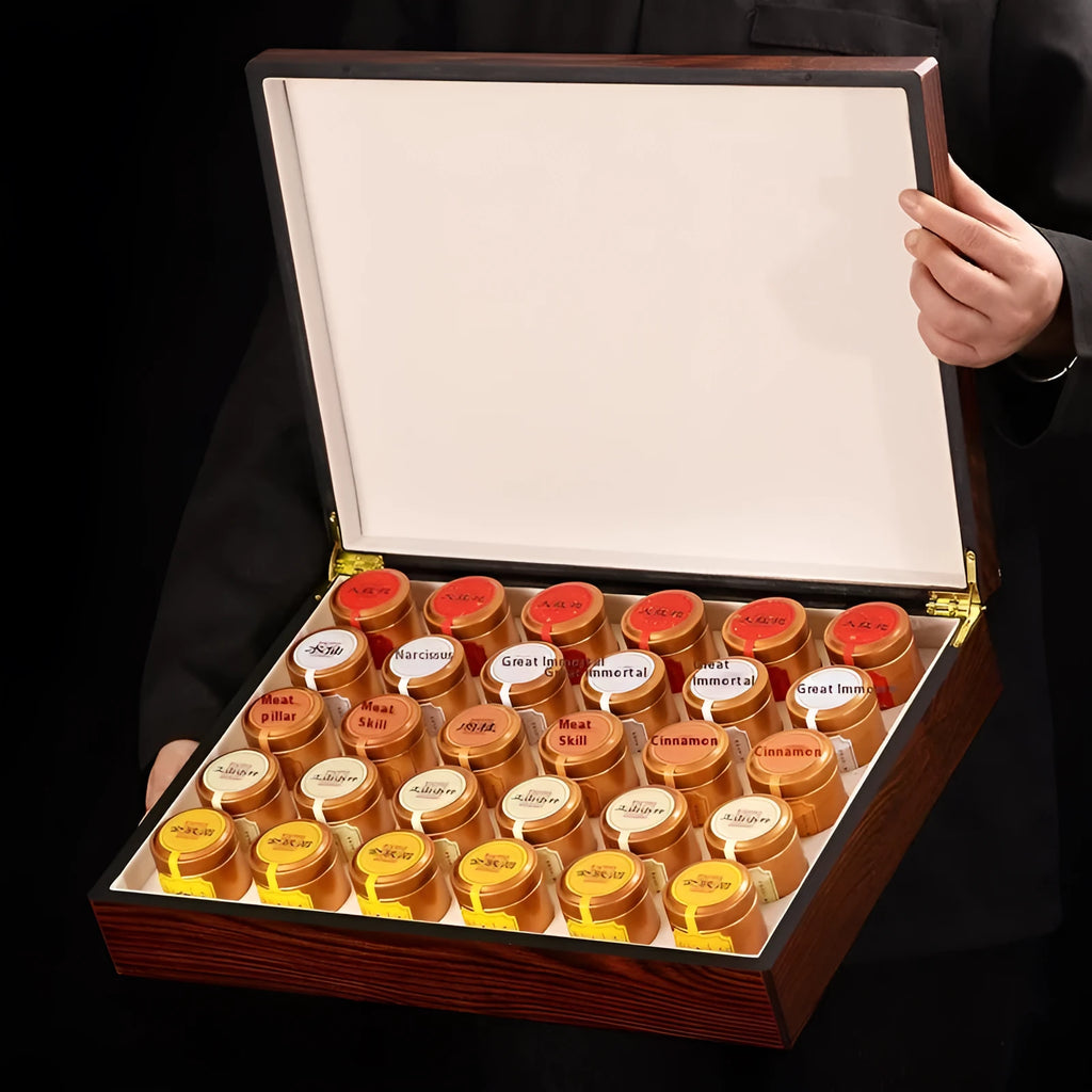 Fragrant Lapsang Souchong Red Tea Gift Box with five combination and White Peony 500g