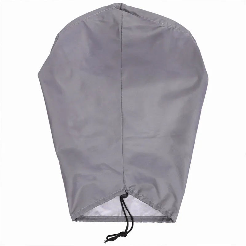 Waterproof drawstring cover for electric vehicle charging ports in grey colour